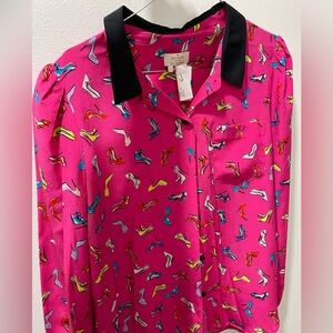Kate Spade button up top, size 10 shoes pattern
